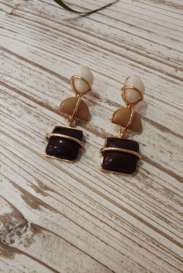 Pendiente Rio - Marron